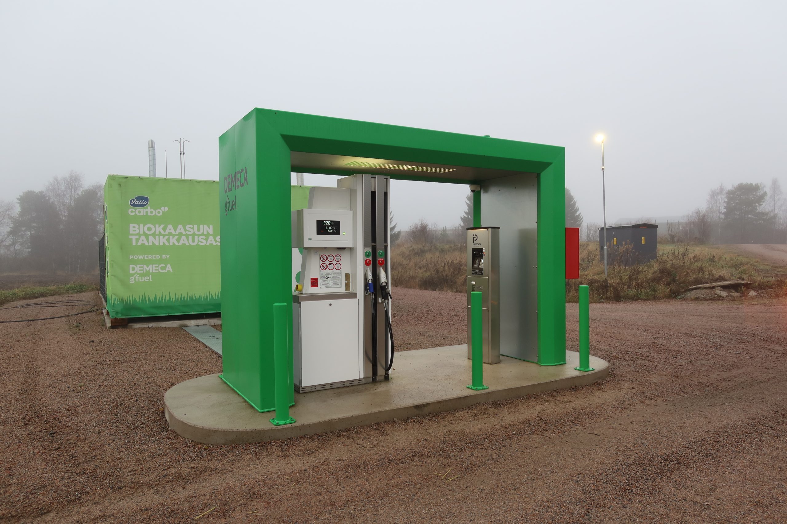 Biokaasun tankkauspiste, Demeca
