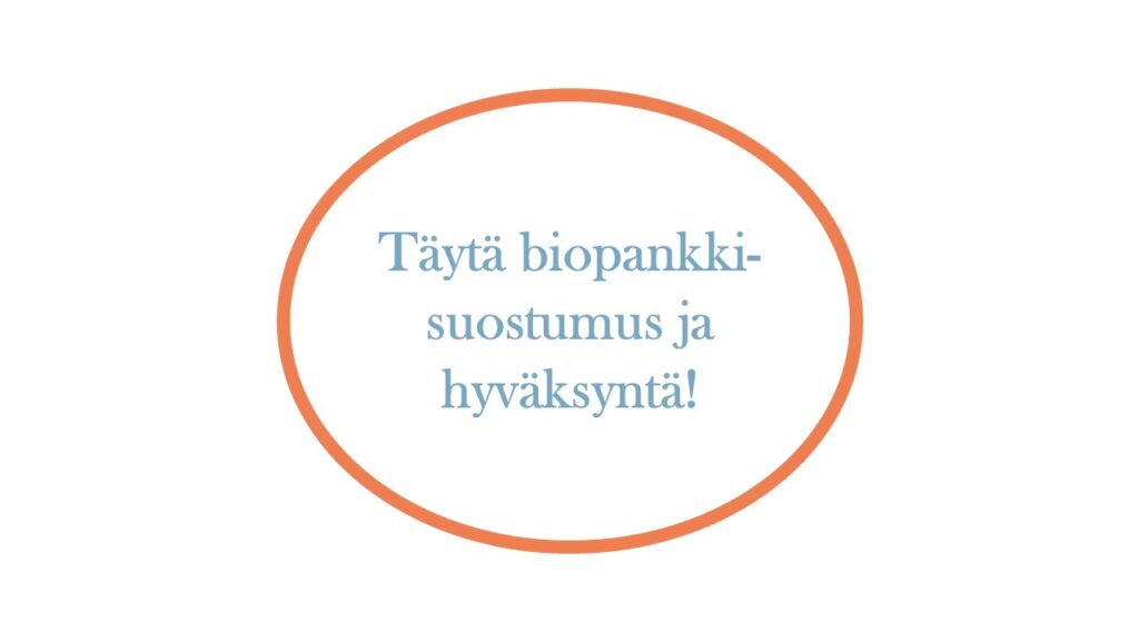 etusivun painike suostumukseen