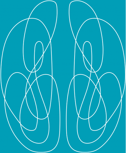 Logo of Kuopio Alzheimer Suymposium - brain drawing on turquoise background